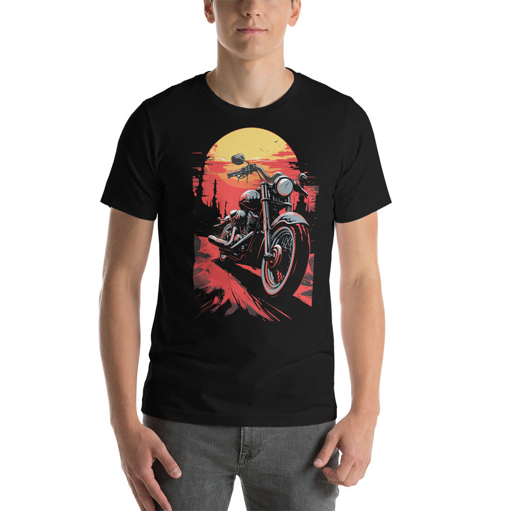 Motorcycle Sunset tee