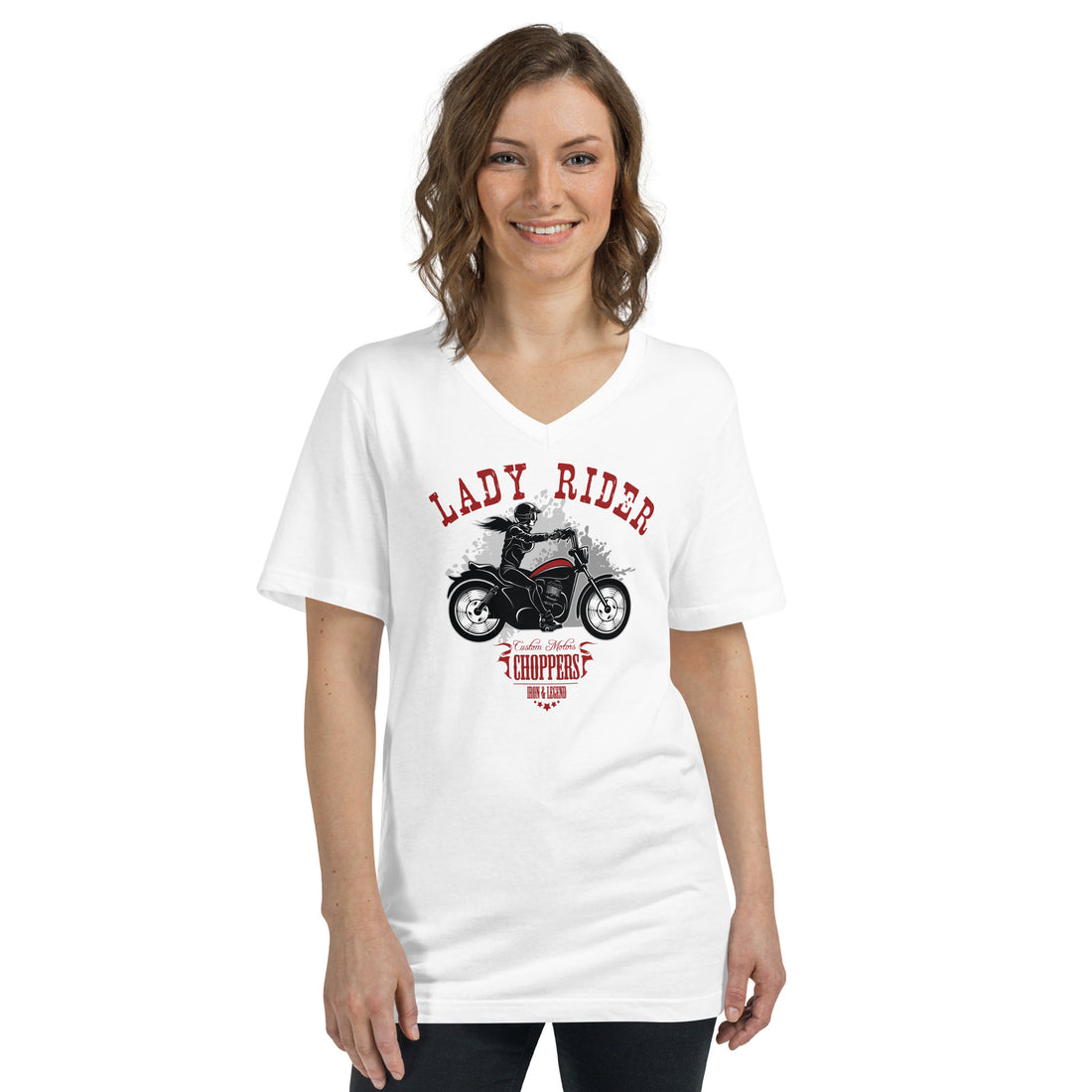 Lady Rider V-neck unisex Tee