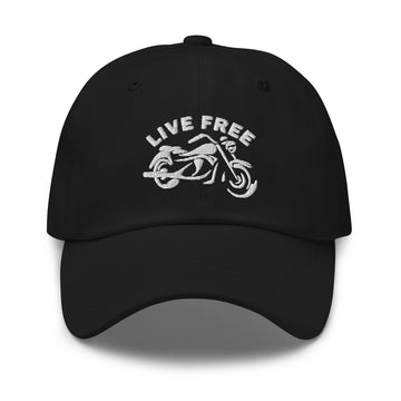 Live Free Low Profile Biker Cap