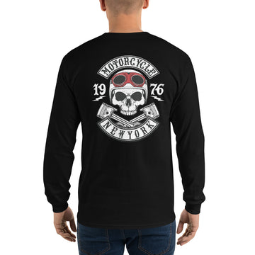 New York Motorcycles Long Sleeve Tee with back print