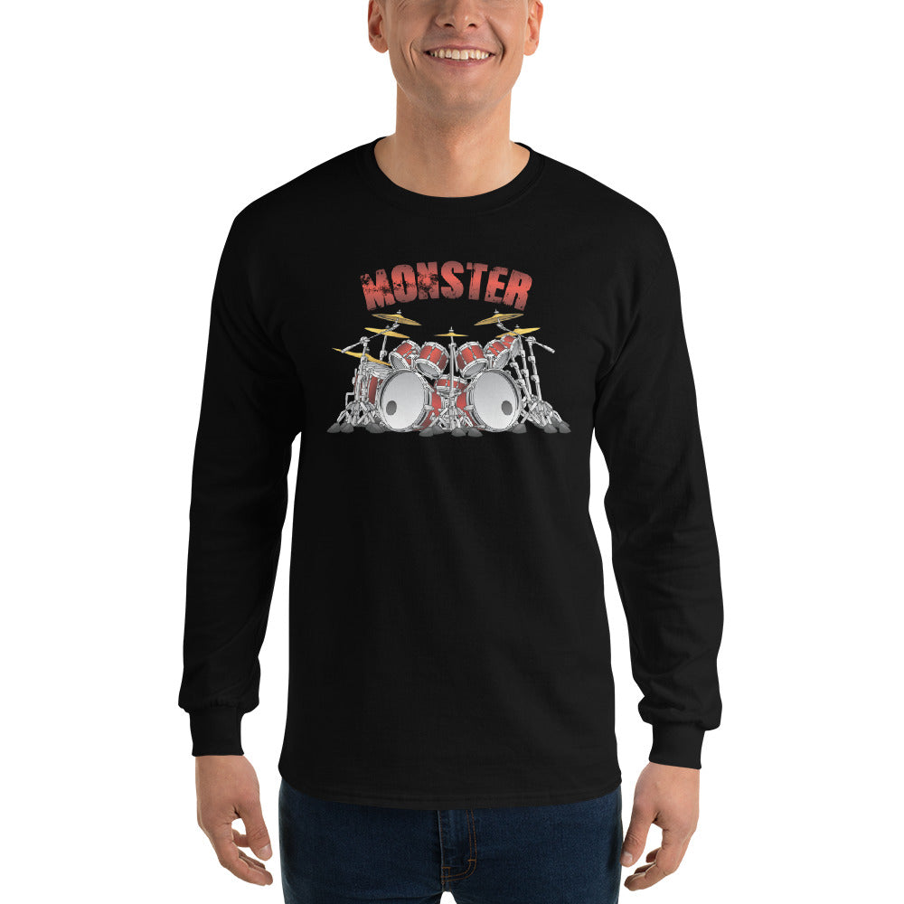 Monster Drum Set Long Sleeve Shirt