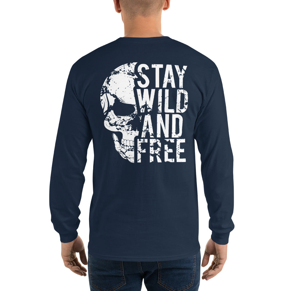 Stay Wild and Free Long Sleeve Tee back print