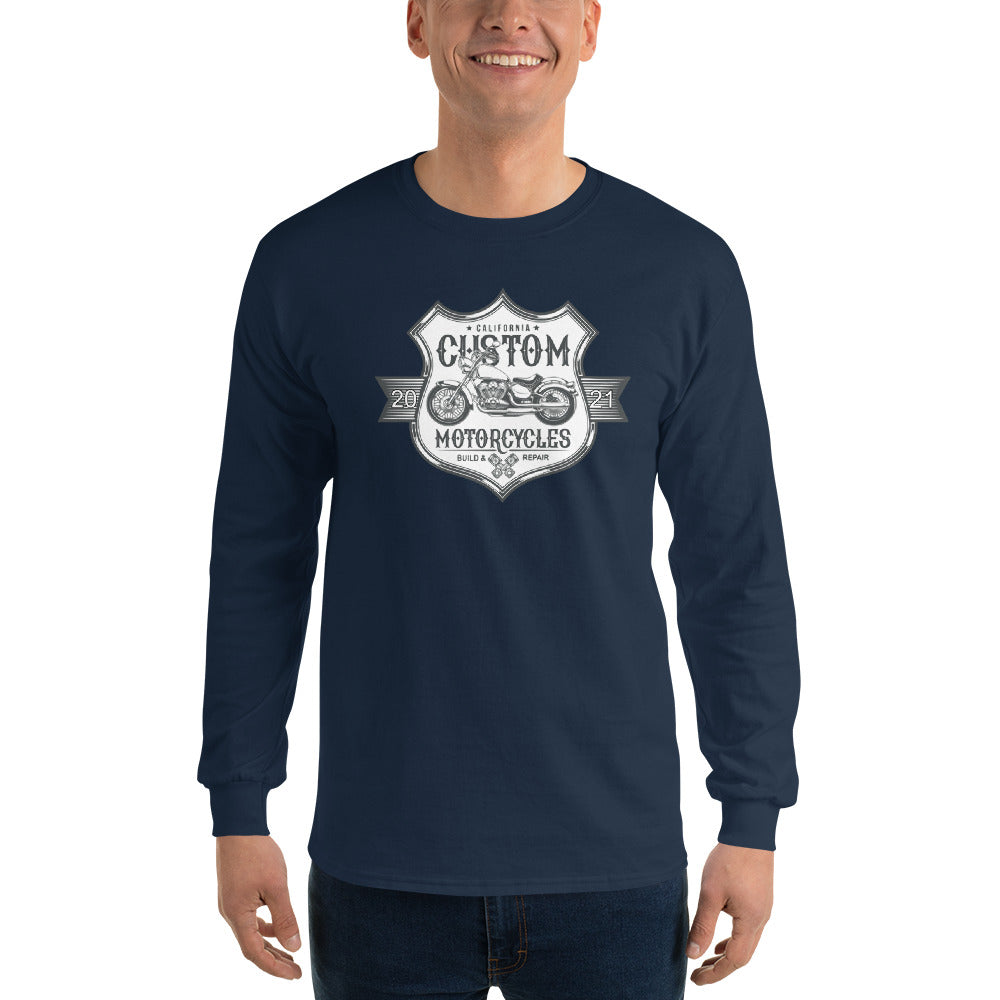 Custom Motorcycles Long Sleeve Tee