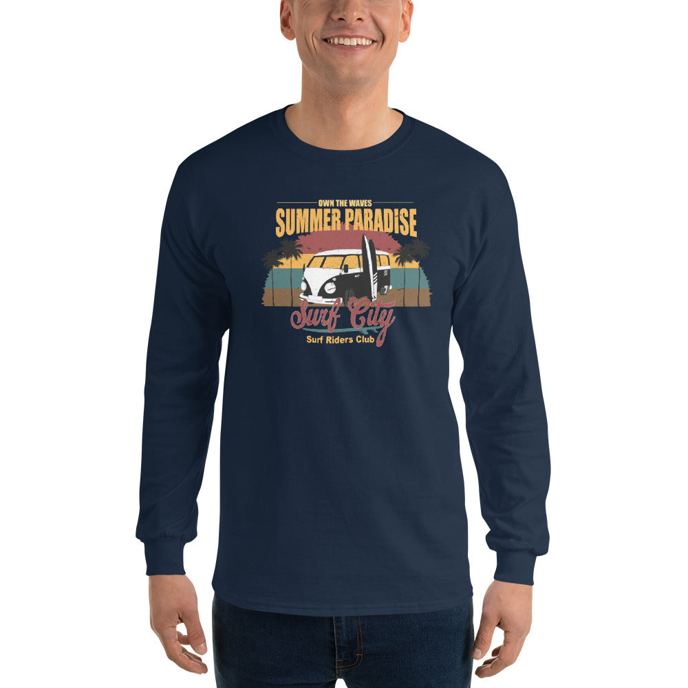 Summer Paradise Surf City Long Sleeve Tee