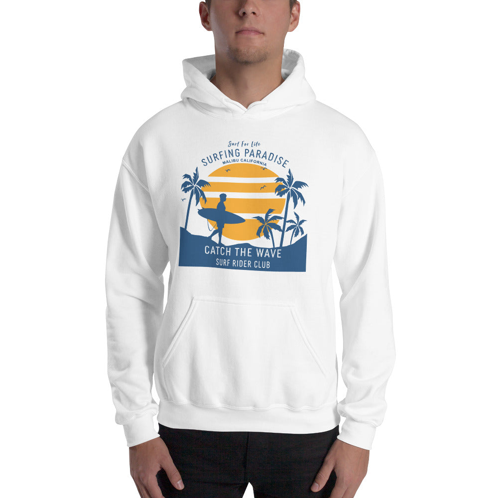 Surfing Paradise Catch the Waves Hoodie Mad Dog Threads