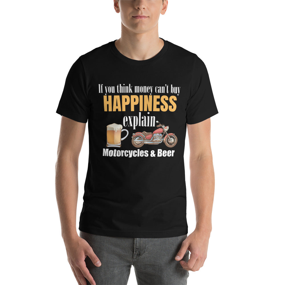 Happiness is Motorcycles and Beer Tee