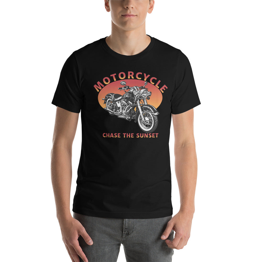 Motorcycle Chase the Sunset Tee