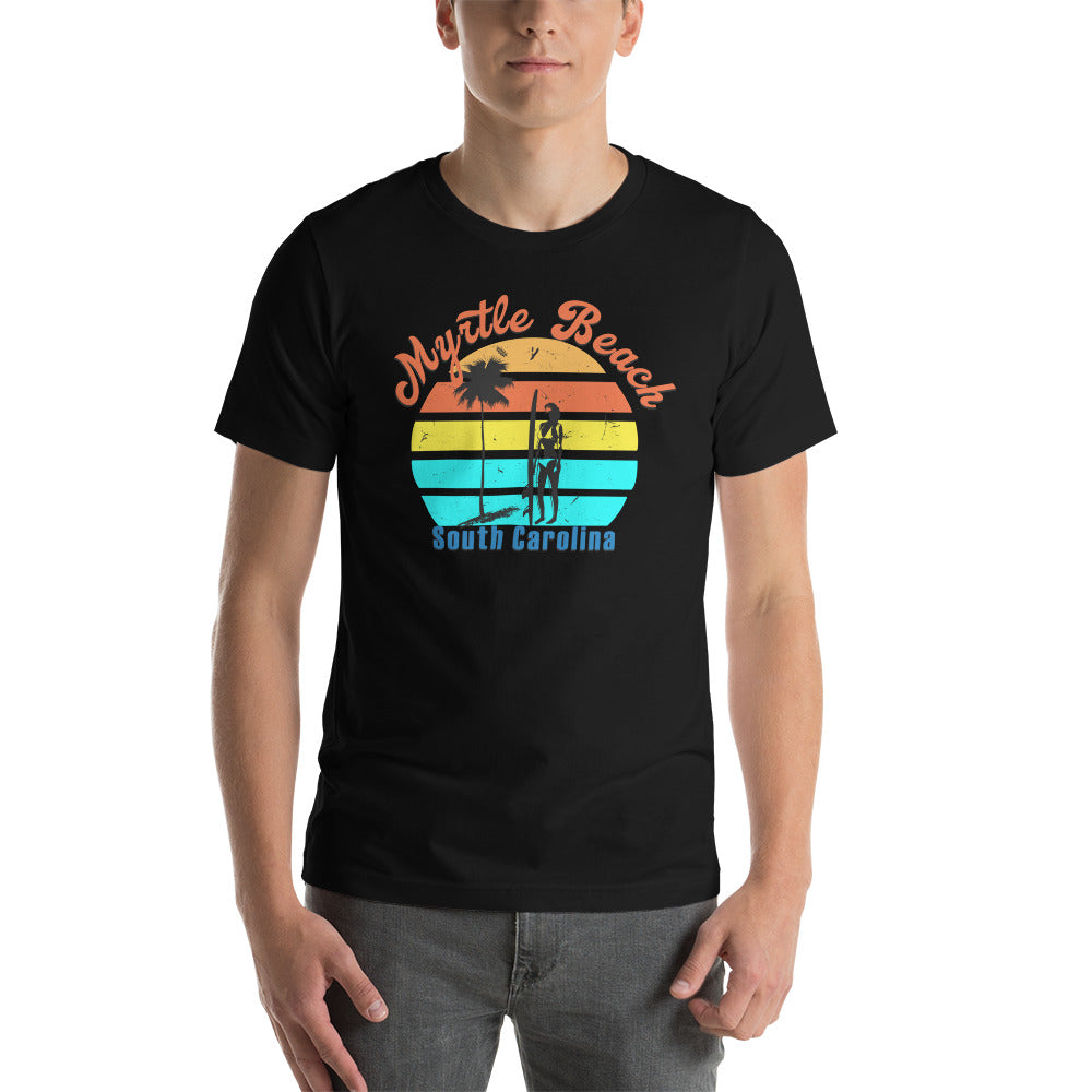 Myrtle Beach Female Surfer Tee