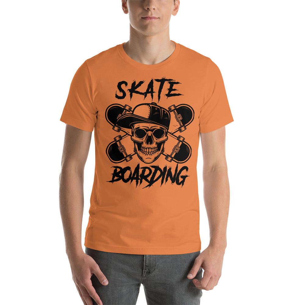 Skate Boarding Skull Tee