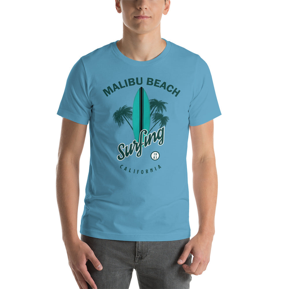 Malibu Beach Surfing Tee