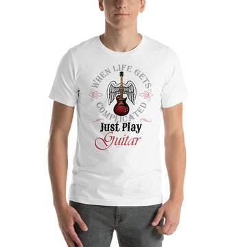 When life gets complicated Play Guitar Tee